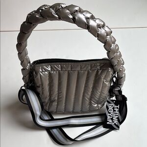 NWT Think Royln KELSIE Braided Hobo crossbody in Pearl Champagne $158